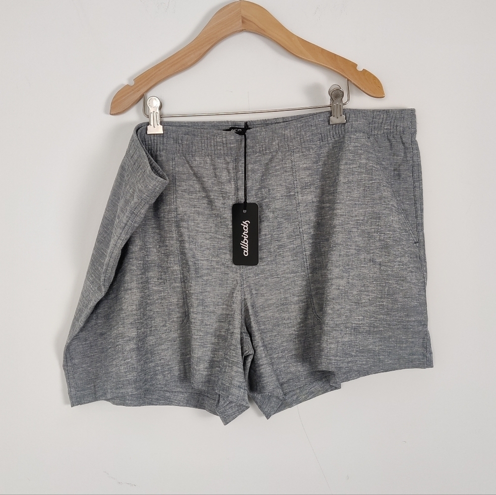 Allbirds Women's Hemp Cotton Shorts Size XXXL 3X NEW Denim Lightweight